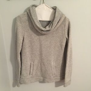 JCREW cowl neck turtleneck grey comfy sweater